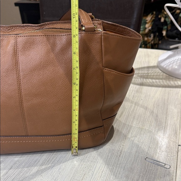 Coach Brown Leather Tote Bag - Picture 8 of 11